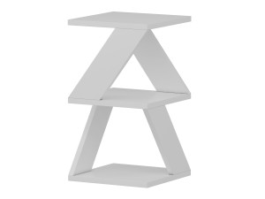 Houten bijzettafel "Albeni" - 30 x 30 x 50 cm - Wit