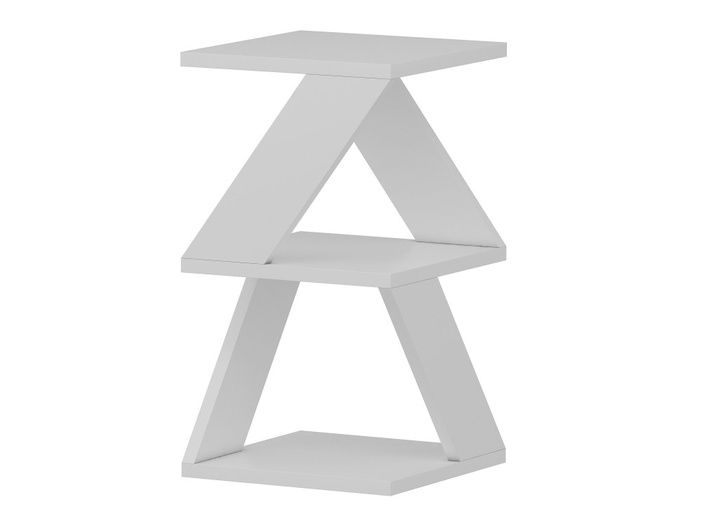 Houten bijzettafel "Albeni" - 30 x 30 x 50 cm - Wit