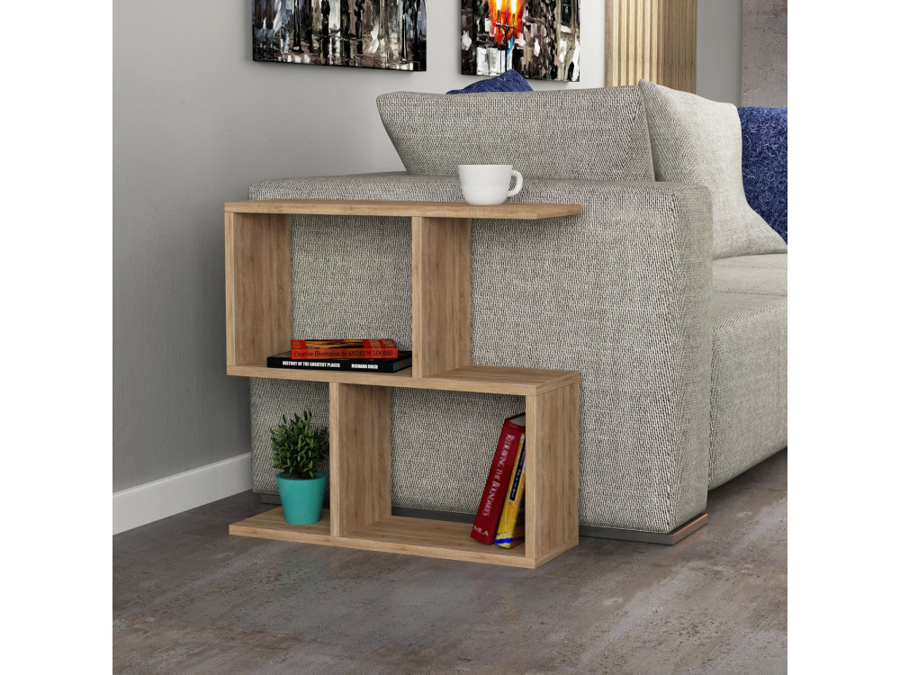 Houten bijzettafel "Mania" - 60 x 20 x 60 cm - Eik