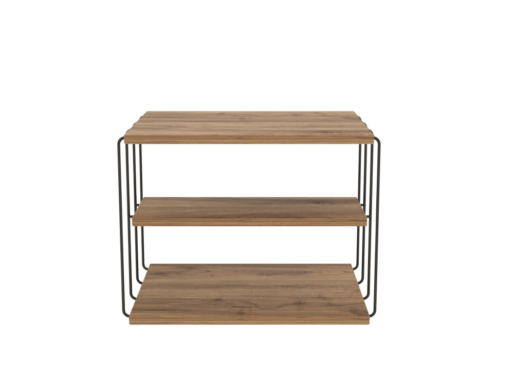 Houten bijzettafel "Lifon" - 50 x 40 x 33 cm - Bruin
