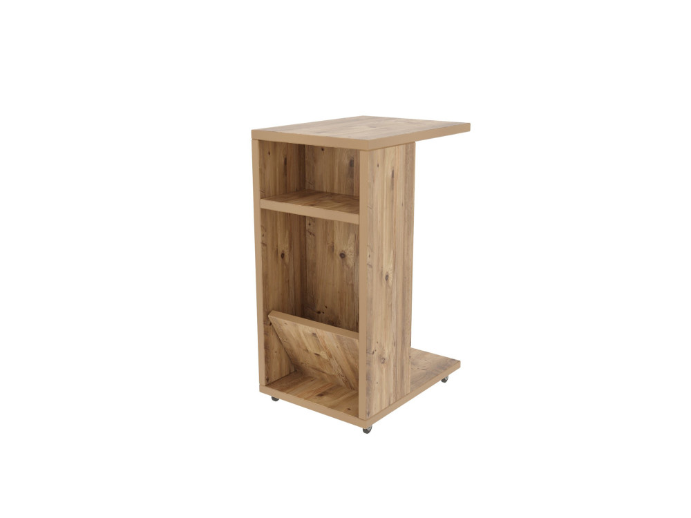 Houten bijzettafel "Filinta" - 30 x 40 x 63 cm - Bruin