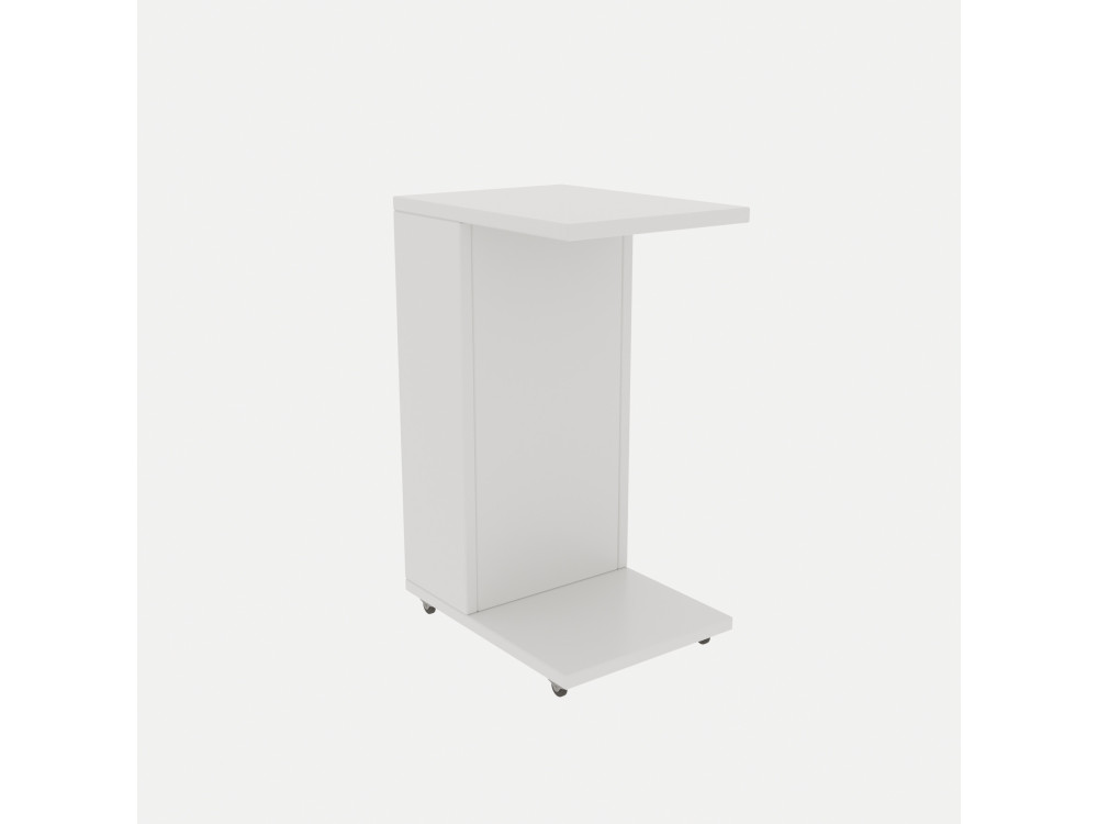 Houten bijzettafel "Filinta" - 30 x 40 x 63 cm - Wit