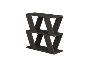 Houten bijzettafel "Lazena" - 60 x 22 x 57 cm - Antraciet