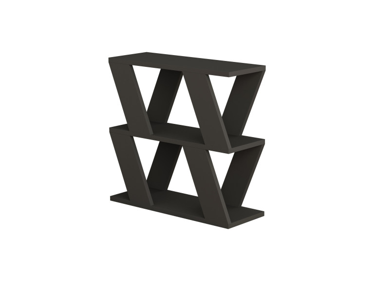 Houten bijzettafel "Lazena" - 60 x 22 x 57 cm - Antraciet