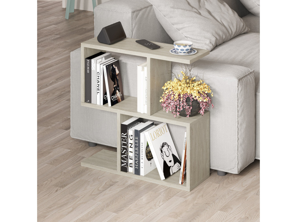 Homemania" houten salontafel - 60 x 60 x 20 cm - Beige