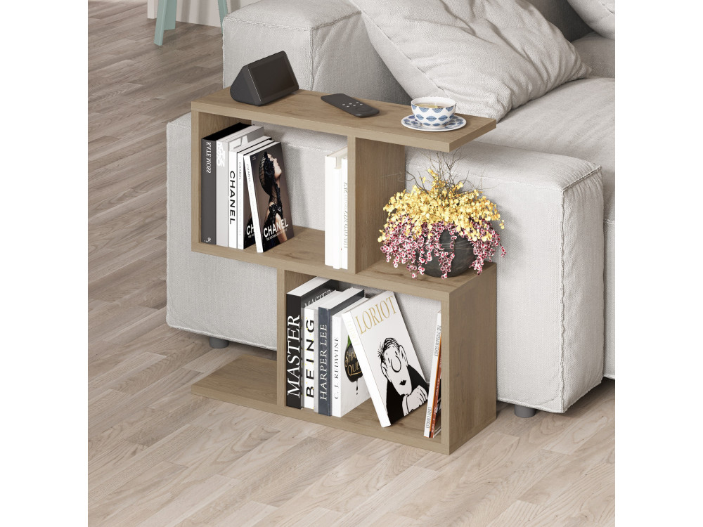 Homemania" houten bijzettafel - 60 x 20 x 60 cm - Beige
