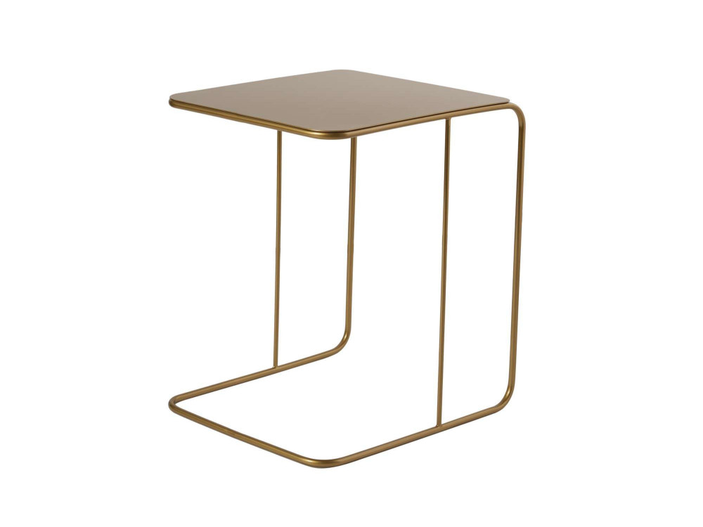 Poet" metalen bijzettafel 47 x 46 x 57 cm - Goud