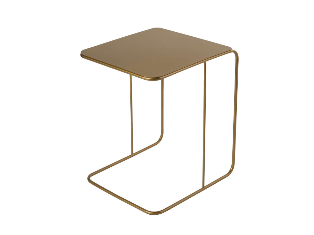 Poet" metalen bijzettafel 47 x 46 x 57 cm - Goud