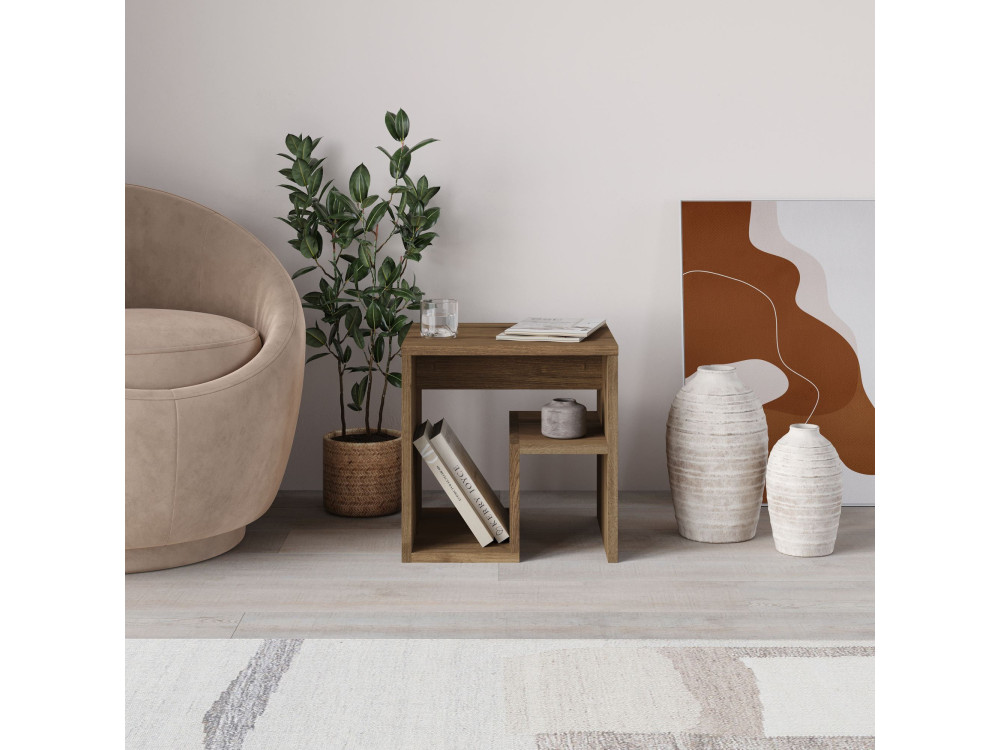 Bon" houten bijzettafel 40 x 35 x 40 cm - Hitit