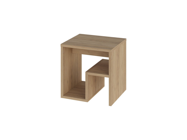 Bon" houten bijzettafel 40 x 35 x 40 cm - Saffier eik