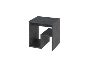 Bon" houten bijzettafel 40 x 35 x 40 cm - Retro grijs