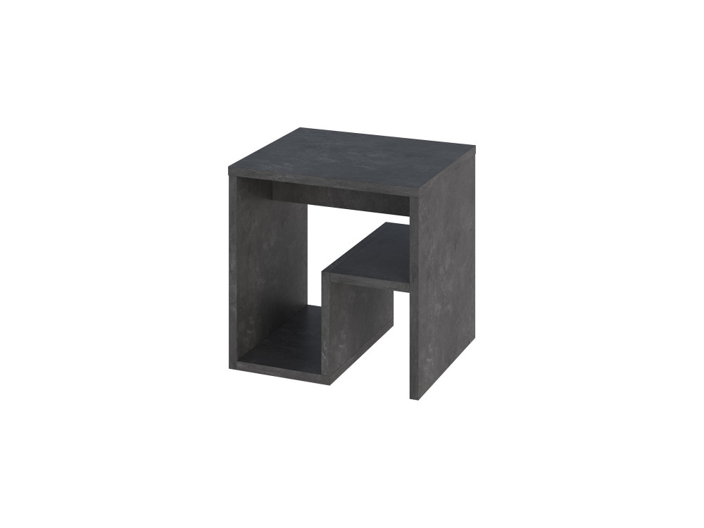 Bon" houten bijzettafel 40 x 35 x 40 cm - Retro grijs