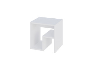 Bon" houten bijzettafel 40 x 35 x 40 cm - Wit