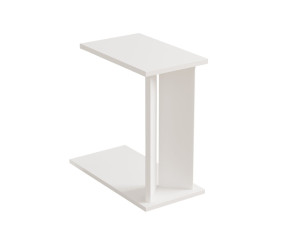 Houten bijzettafel Lun - 25 x 50 x 48 cm - Wit