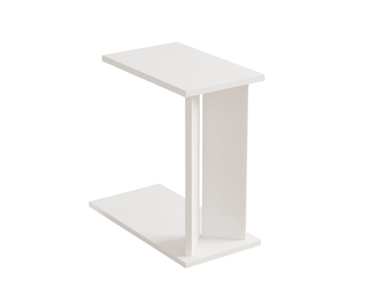 Houten bijzettafel Lun - 25 x 50 x 48 cm - Wit