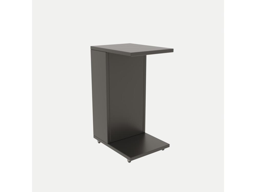 Houten bijzettafel "Filinta" - 30 x 40 x 63 cm - Antracietgrijs