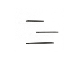 Houten wandplank "Leila" - 50 x 2 x 14 cm - Antracietgrijs