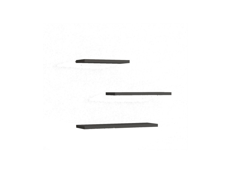Houten wandplank "Leila" - 50 x 2 x 14 cm - Antracietgrijs
