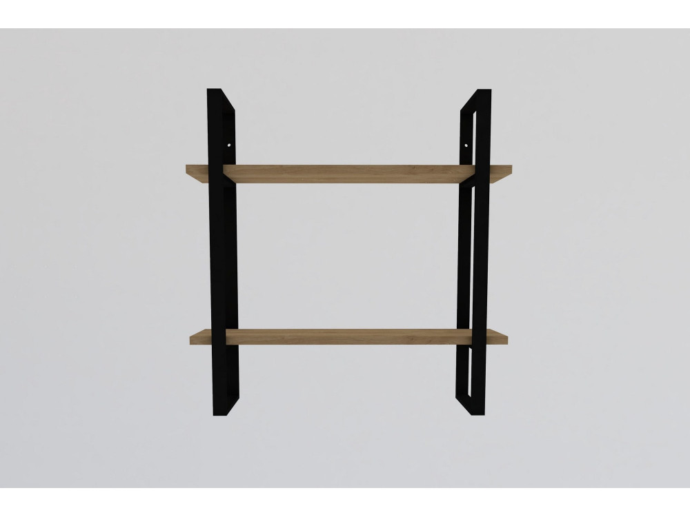 Houten wandplank "Buba" - 70 x 22 x 70 cm - Bruin