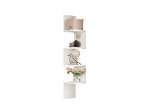 WL9" houten wandplank - 22 x 22 x 117 cm - Wit
