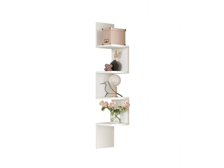 WL9" houten wandplank - 22 x 22 x 117 cm - Wit