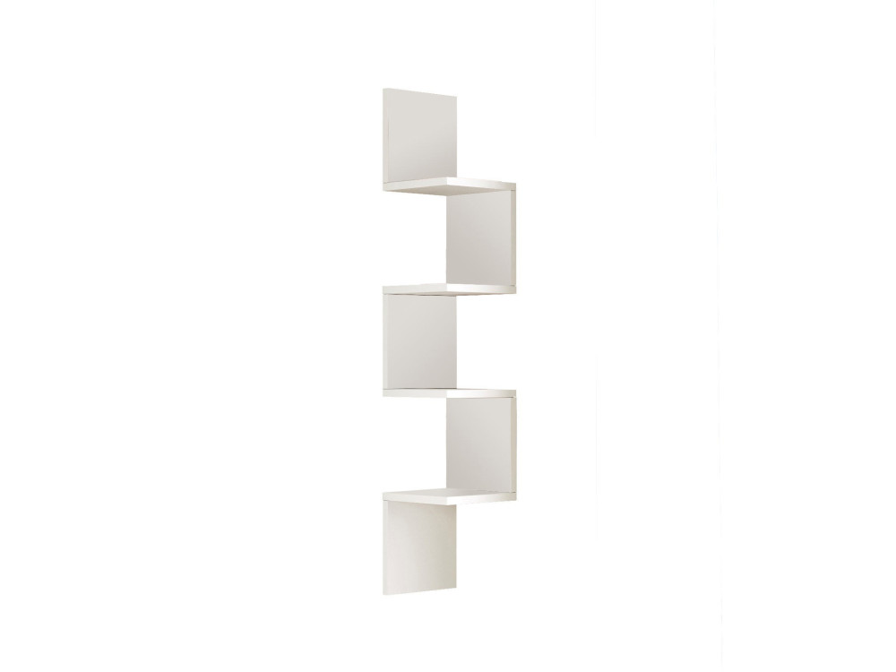 WL9" houten wandplank - 22 x 22 x 117 cm - Wit