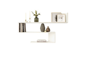 WL10" houten wandplank - 120 x 14 x 71 cm - Wit