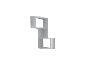 Deel" houten wandplank - 47 x 20 x 85 cm - Wit
