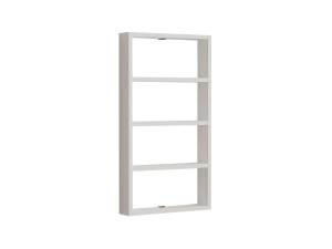 Houten wandplank "Quatro" - 43 x 9 x 80 cm - Wit