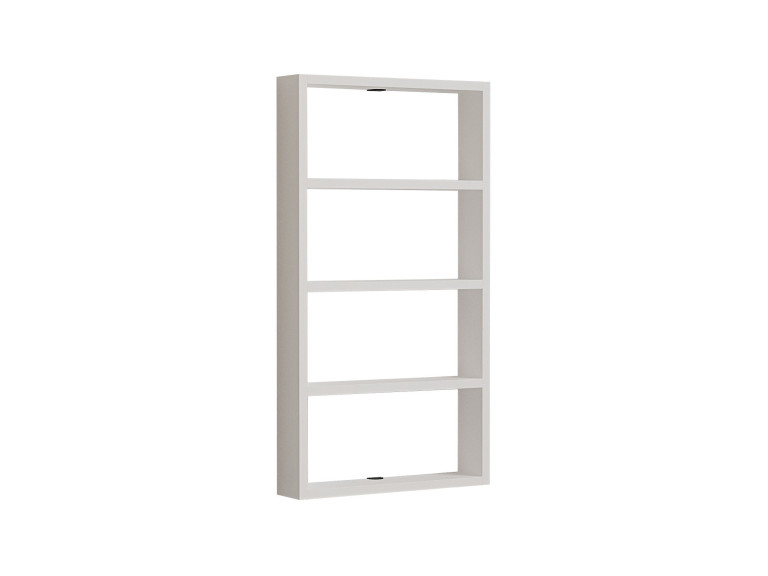 Houten wandplank "Quatro" - 43 x 9 x 80 cm - Wit