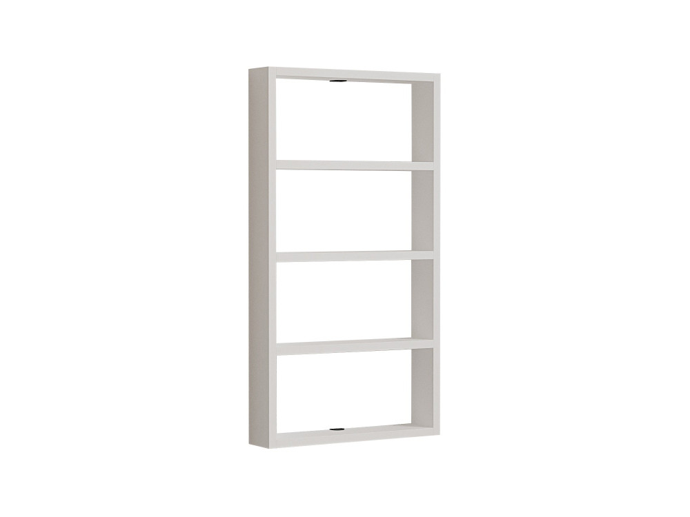 Houten wandplank "Quatro" - 43 x 9 x 80 cm - Wit