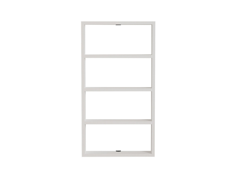 Houten wandplank "Quatro" - 43 x 9 x 80 cm - Wit