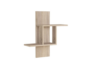Mill" houten wandplank - 64 x 20 x 70 cm - Sonoma eik