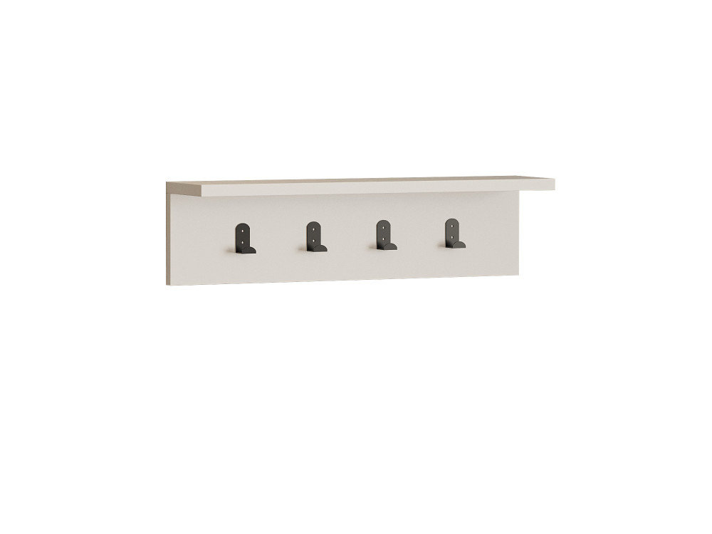 Houten wandplank "Ayla" - 60 x 16 x 14 cm - Wit