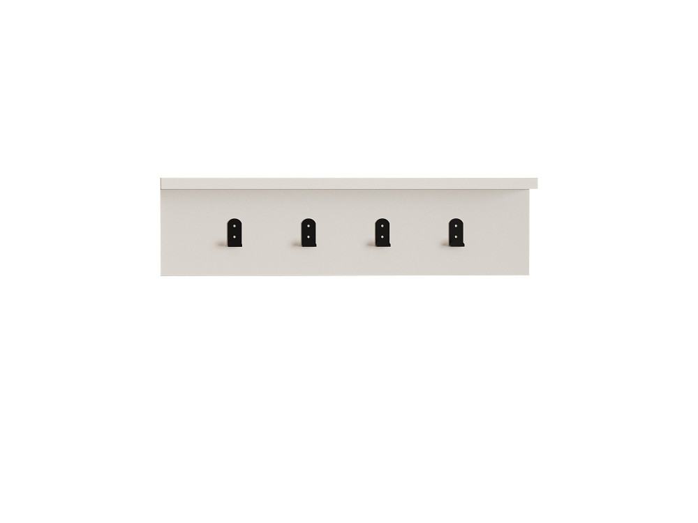 Houten wandplank "Ayla" - 60 x 16 x 14 cm - Wit