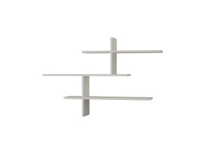 Houten wandplank "Leo" - 123 x 22 x 80 cm - Wit
