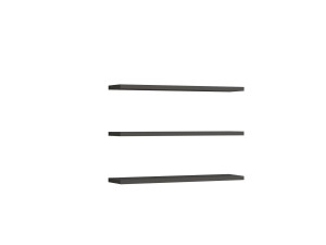 Houten wandplank "Boss" - 60 x 1 x 14 cm - Antraciet