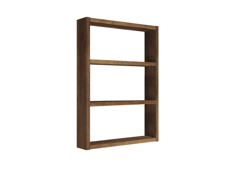 PR1" houten wandplank - 43 x 9 x 60 cm - Notelaar