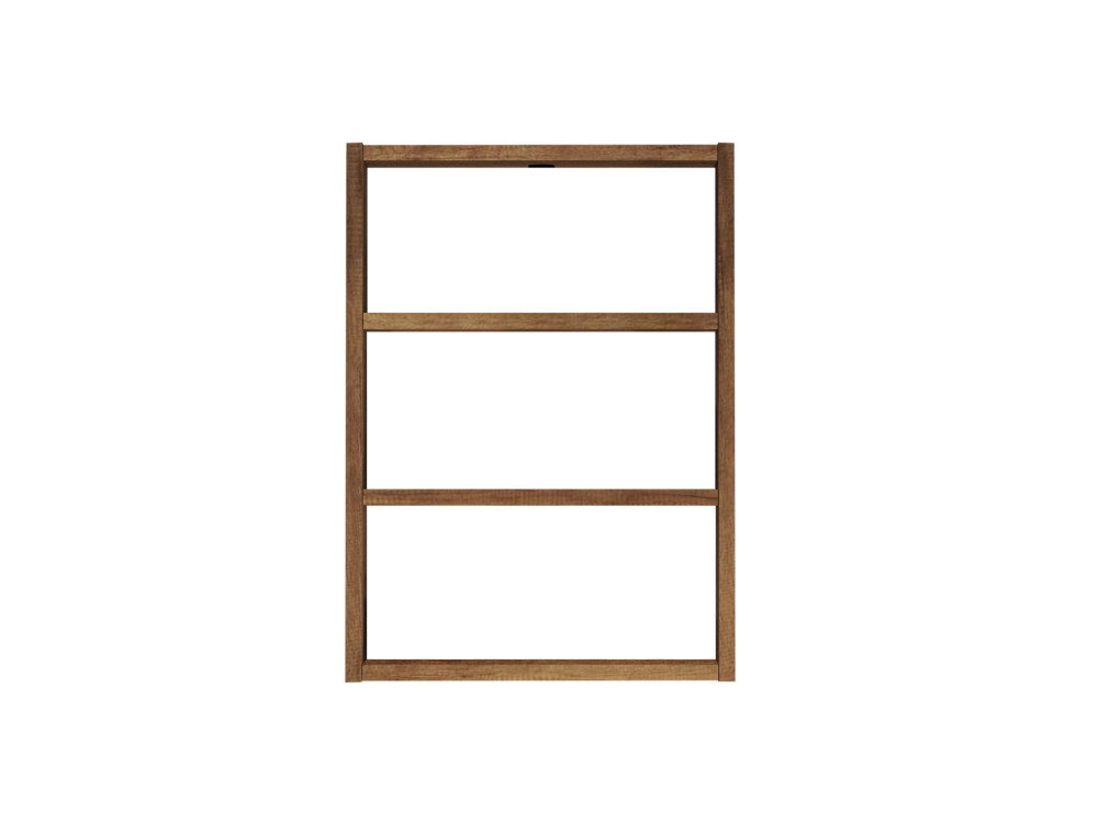 PR1" houten wandplank - 43 x 9 x 60 cm - Notelaar