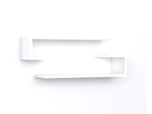 Houten wandplank "Eldo" - 60 x 19 x 15 cm - Wit