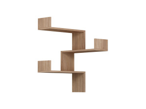 Houten wandplank "Luksa" - 60 x 90 x 60 cm - Eik