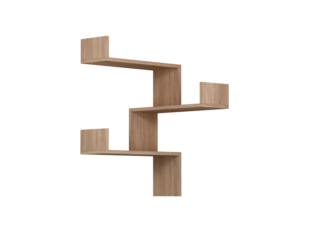 Houten wandplank "Luksa" - 60 x 90 x 60 cm - Eik