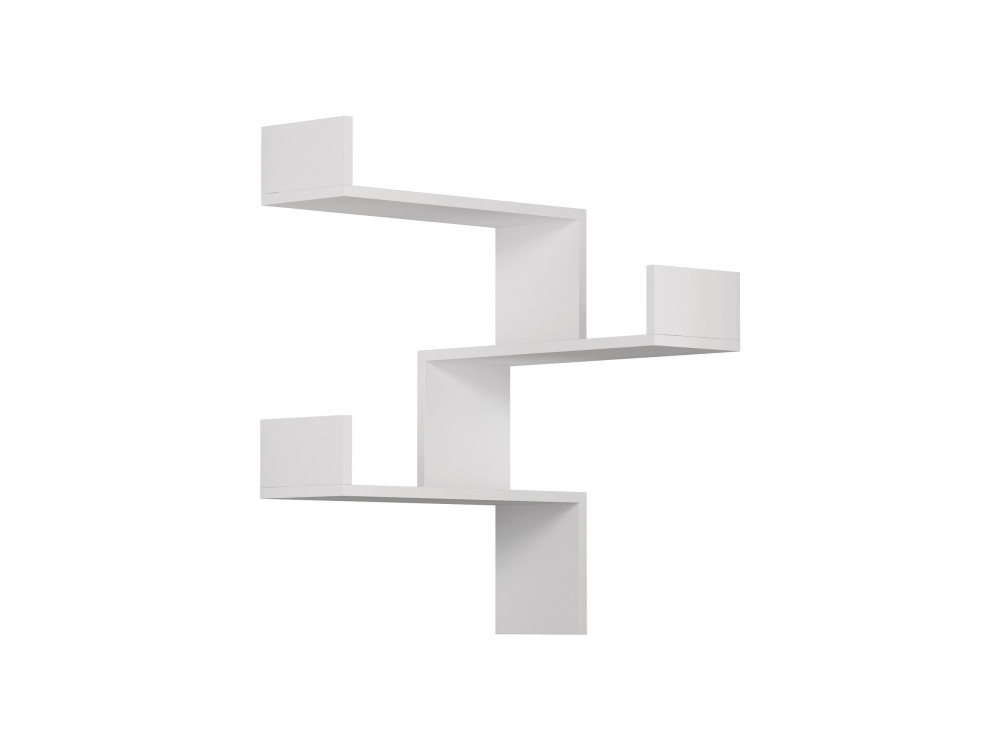 Houten wandplank "Luksa" - 60 x 60 x 90 cm - Wit