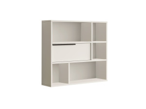 Houten wandplank "Calvin" - 90 x 22 x 81 cm - Wit