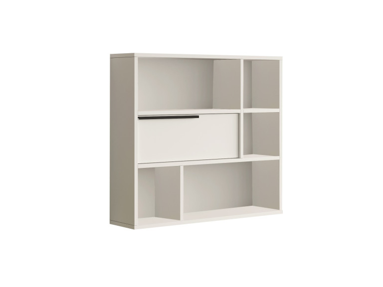 Houten wandplank "Calvin" - 90 x 22 x 81 cm - Wit