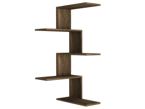 Houten wandplank "Caniko" - 51 x 29 x 109 cm - Bruin