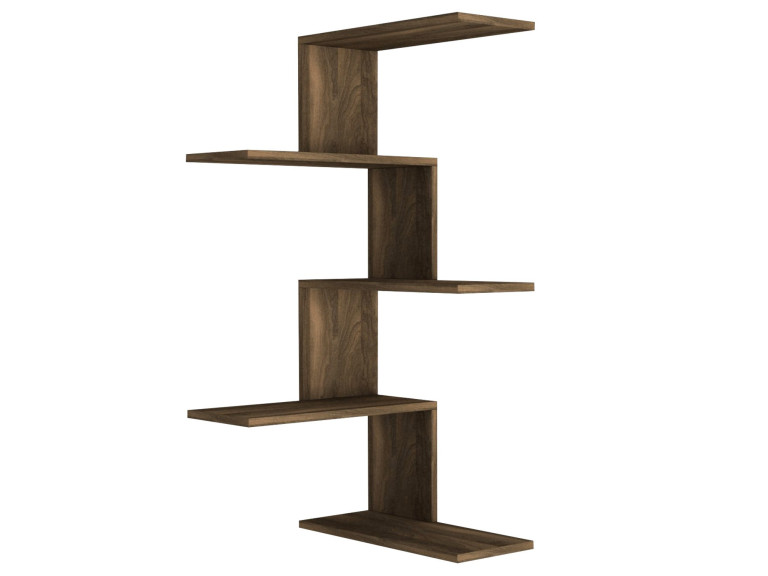 Houten wandplank "Caniko" - 51 x 29 x 109 cm - Bruin