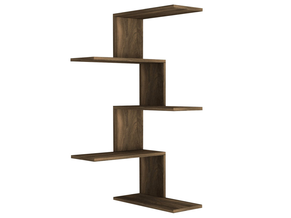 Houten wandplank "Caniko" - 51 x 29 x 109 cm - Bruin