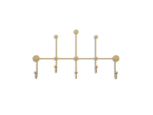Metalen wandhaak "iyon-A" - 80 x 10 x 45 cm - Goud