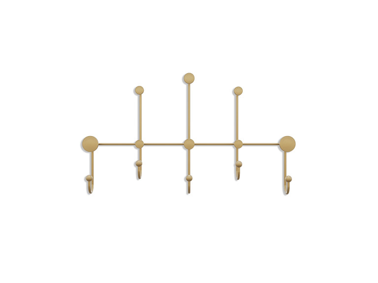 Metalen wandhaak "iyon-A" - 80 x 10 x 45 cm - Goud